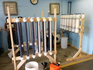 test tube equipment in a lab
